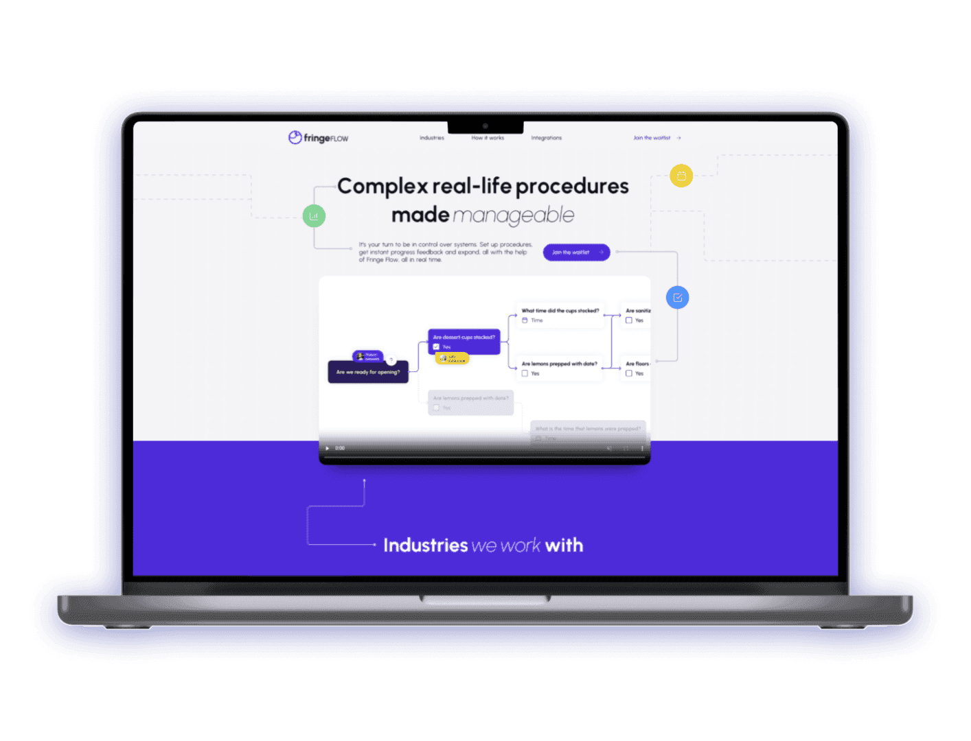 Fringeflow - Website with Adaptive Motion-design 