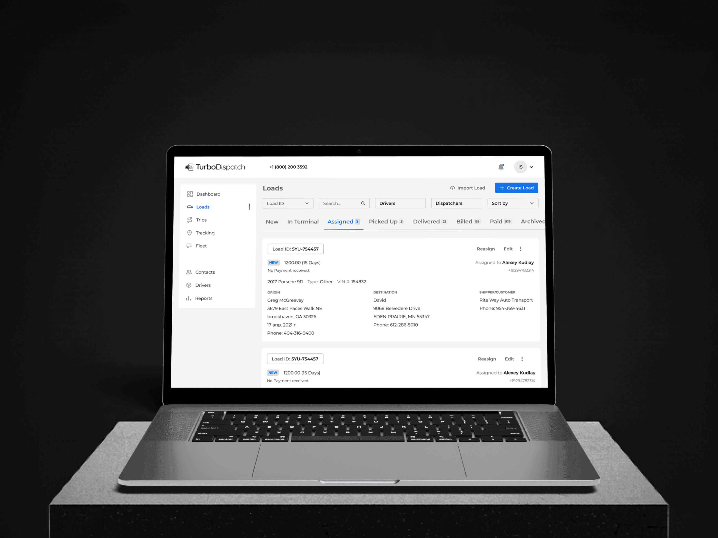 TurboDispatch - Transportation Management System